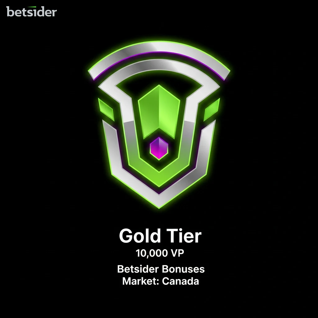 Gold tier VIP status card highlighting weekly bonus perks