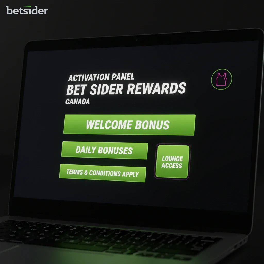 User dashboard menu displaying bonus claim and activation buttons.