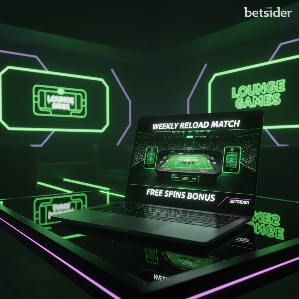 Smartphone showing deposit match promotion details and rollover trackers.