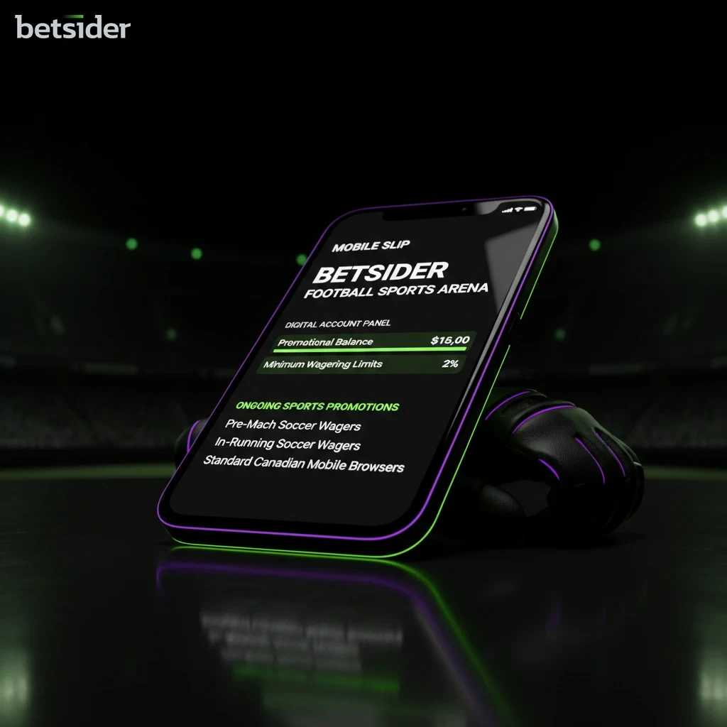 Responsive mobile sports betting screen running on a smartphone
