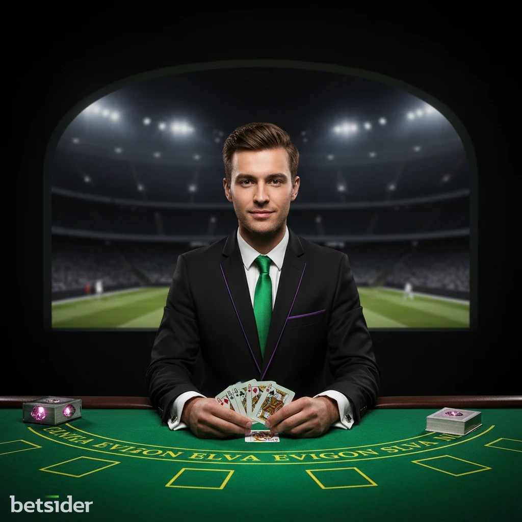 Live game show presenter operating a vertical multiplier wheel