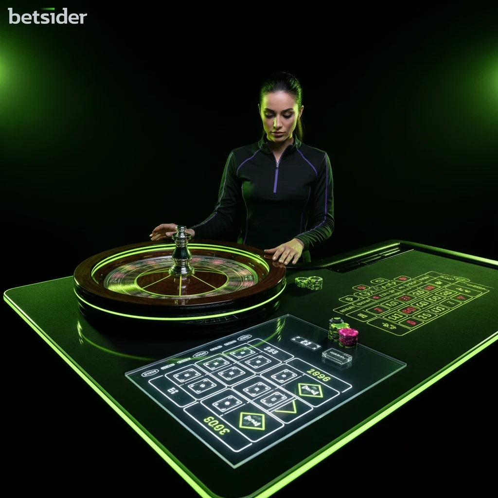 Studio camera showing real-time card reveal at a live baccarat table