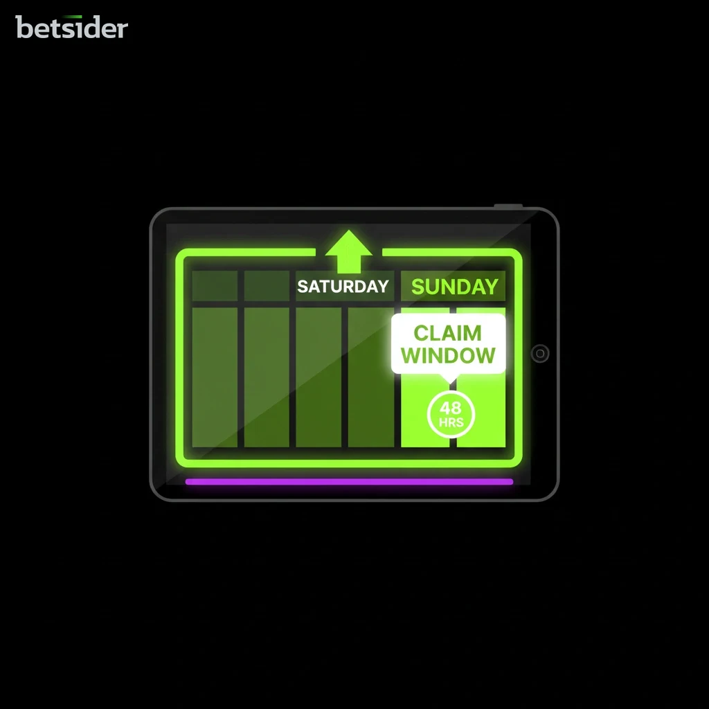 Digital calendar showing weekly cashback and bonus claim deadlines