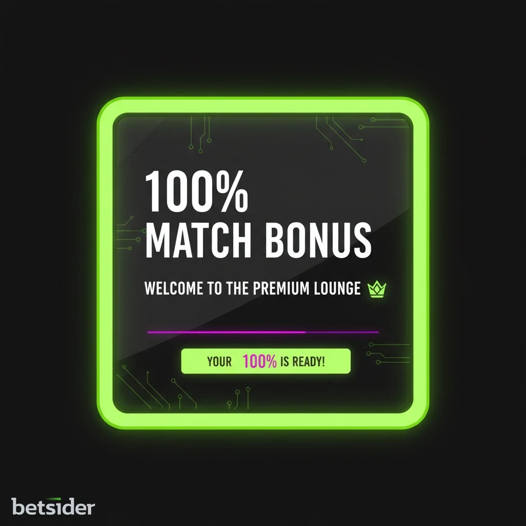 Betsider match bonus package preview showing match funds and free spins.