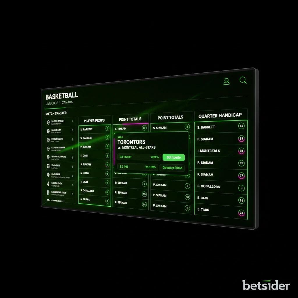 The bet slip module on the Betsider platform configured for single and combo wagers.